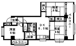 ペルリーノ武蔵関【2階】の間取り