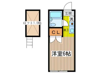 シャトル府中【2階】の間取り