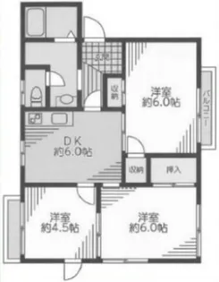 ハピネス【2階】の間取り