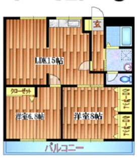 シャトレ向台【1階】の間取り