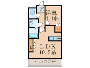 アルカディア【2階】の間取り
