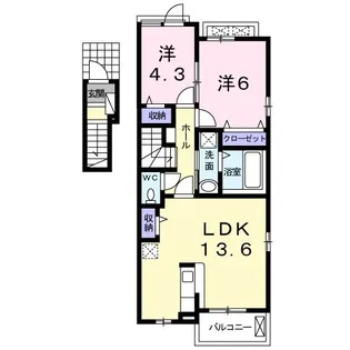 サニー I【2階】の間取り