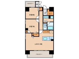 リフローレ東岡崎駅【6階】の間取り