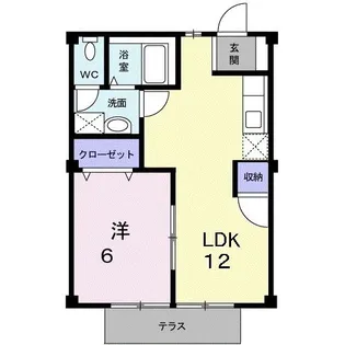 スカイパレス【1階】の間取り