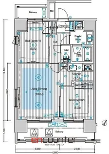 フュージョナル王子HY’s【8階】の間取り