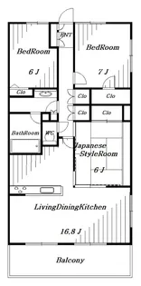 フェルモ千葉ミッドレジデンス【12階】の間取り