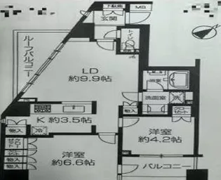 サンクタス池袋ベルマージュ【6階】の間取り