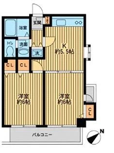 プライムアーバン新宿落合【1階】の間取り