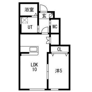 grand parace(グランドパレス)奥州III【1階】の間取り