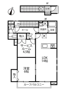 メルシャトー【2階】の間取り