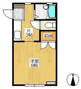 シャルム I【1階】の間取り