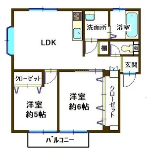 メープルシティひらまつ【2階】の間取り