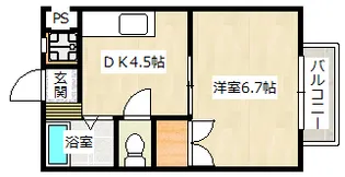 パステル中央【1階】の間取り