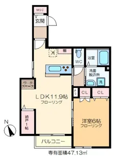 ベラ トール【2階】の間取り