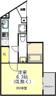 モダンモート徳丸【2階】の間取り