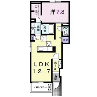 アンプルール II【1階】の間取り