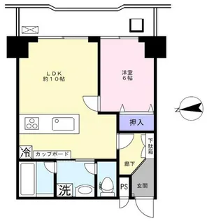 朝日江戸川橋マンション【9階】の間取り