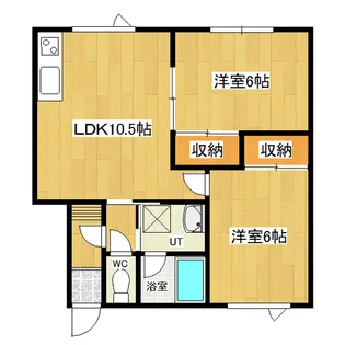 パープルハウス藤【1階】の間取り
