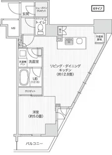 レジディア笹塚II【9階】の間取り