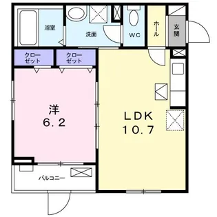 サザンクロス サウス【1階】の間取り