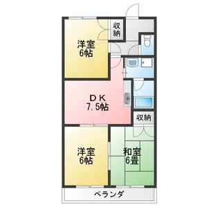 エステートKAMIYA【3階】の間取り