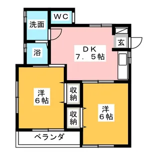 エルダンジュ【1階】の間取り