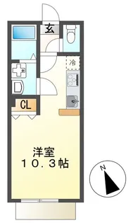 グローレ八王子【1階】の間取り