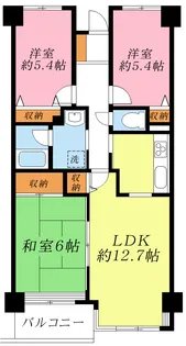 リンデンハイム仲町台【2階】の間取り