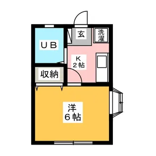 ハイツ守屋B【1階】の間取り