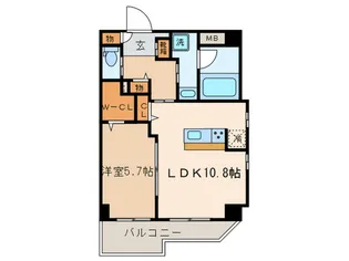 Residence・M 溝ノ口【2階】の間取り