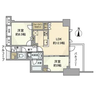 ライオンズ戸田公園ビューティスフォート【10階】の間取り