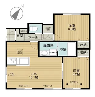 イズプリーマ【1階】の間取り