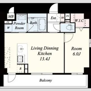 ココパーチェ新金岡【2階】の間取り