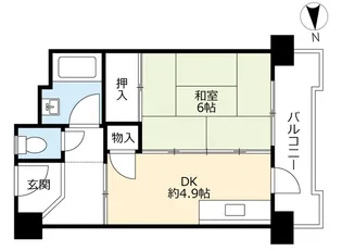 UR花山東【11階】の間取り
