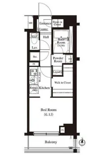 アジュールテラス住吉【7階】の間取り