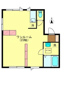むさし野ハイツI【1階】の間取り