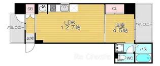 ブリリアントコートクラージュ【3階】の間取り