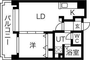 アクセス東札幌【6階】の間取り