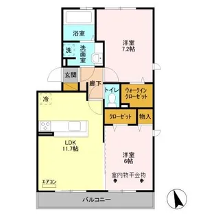 グランデ八潮 I【1階】の間取り