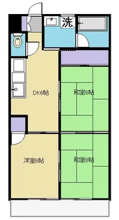 メルシーハイツ飯田K棟【2階】の間取り