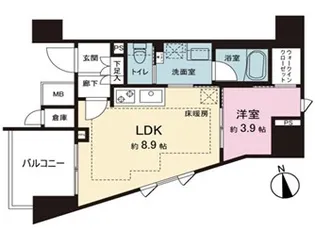 ルジェンテ板橋【11階】の間取り