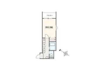 MELLAS大和田【3階】の間取り