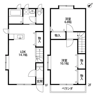 ファインシティC棟【1階】の間取り