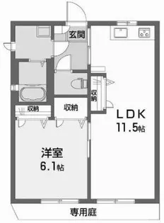 ディアス土居田 A・B・C棟【1階】の間取り