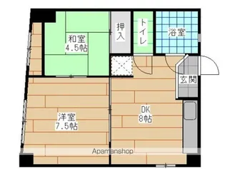 アベニュー片野【2階】の間取り