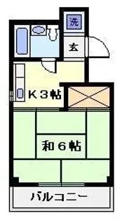 東栄マンション【3階】の間取り