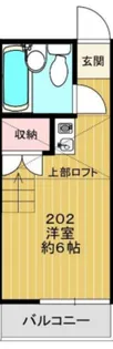 ドミトリー野寺【2階】の間取り