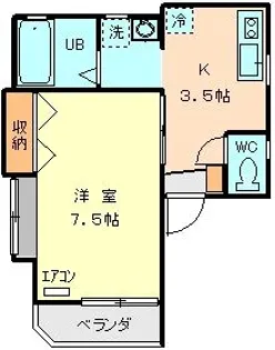 テレス綱島【2階】の間取り