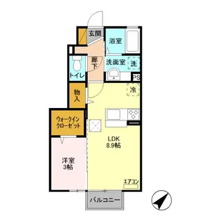 フォーゲルテラス ロート I【1階】の間取り