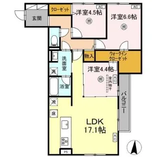 クインス ビル【1階】の間取り